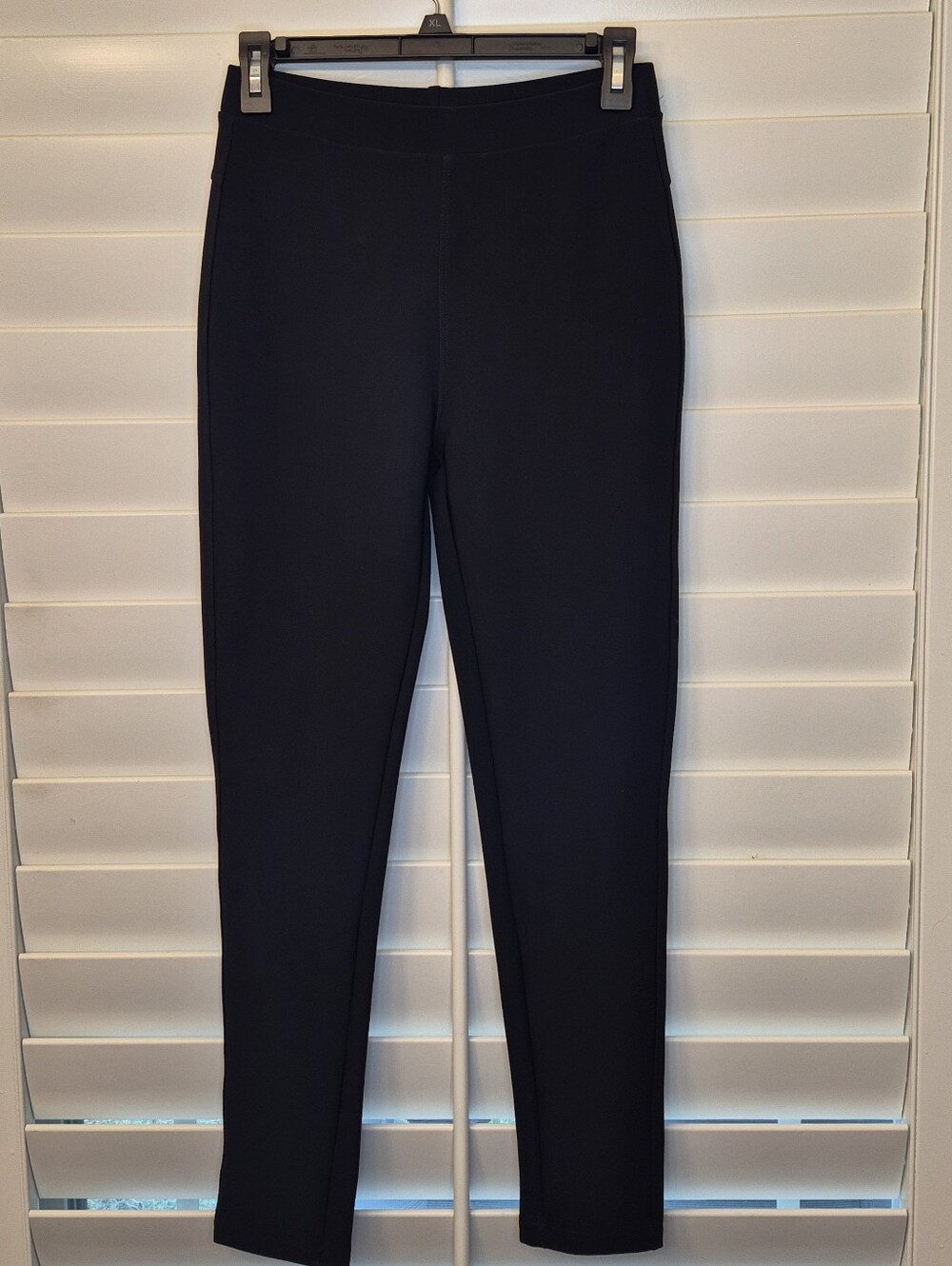 Women's Black Slim Ponte Pants Sz Small / Medium Stretchy Waistband